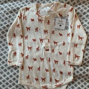 Kate Quinn henley bodysuit tiny dogs NWT
